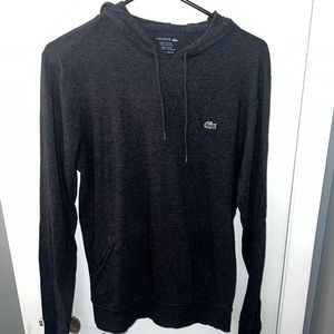 Lacoste long sleeve hooded shirt